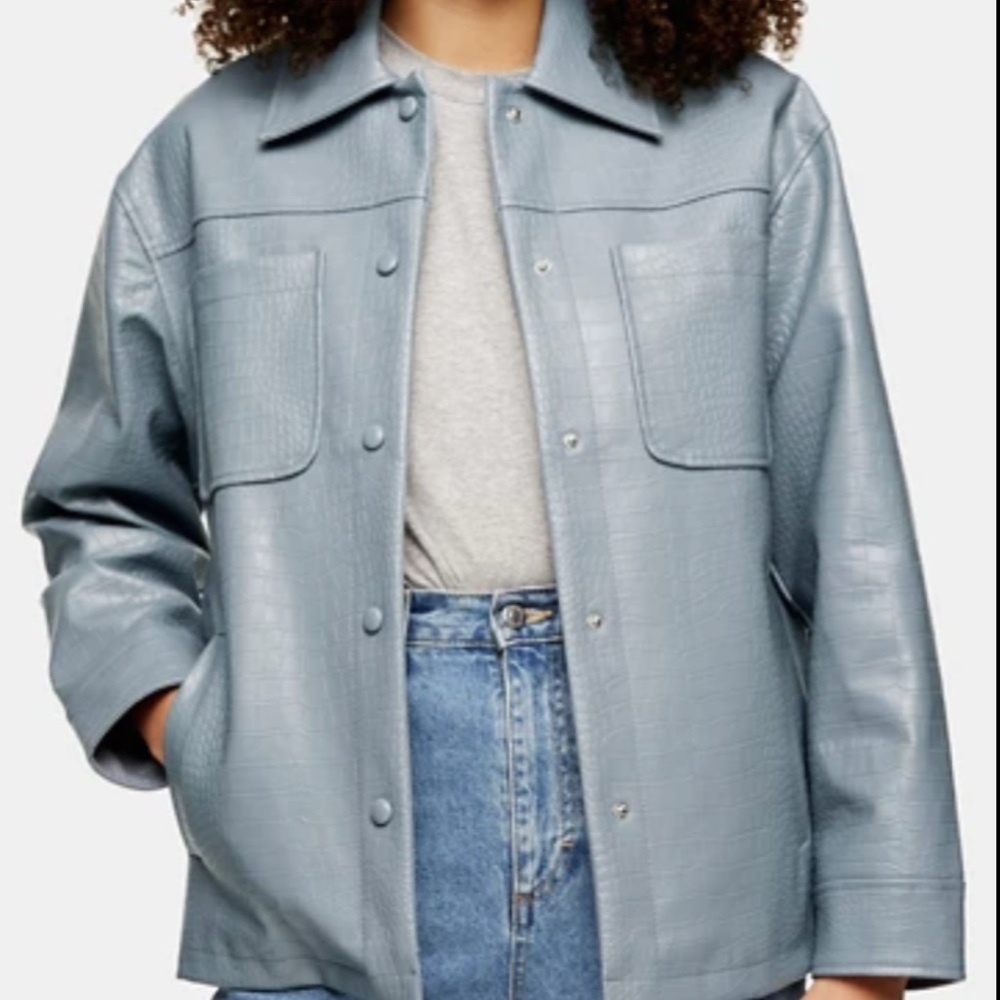 Top Shop Leather Shacket